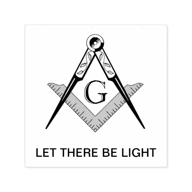 Auto Entintado Carimbo de borracha Let there be light  (Design)