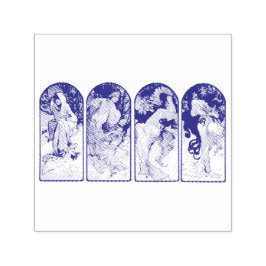 AUTO ENTINTADO CARIMBO DE BORRACHA : MUCHA : AS ESTAÇÕES