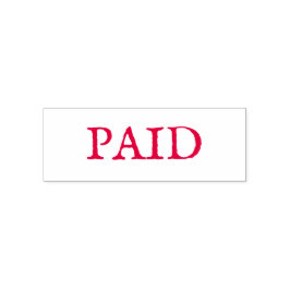 AUTO ENTINTADO CARIMBO DE BORRACHA : PERSONALIZÁVEL : PAGO