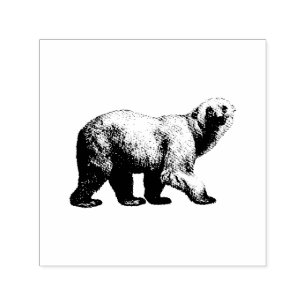 AUTO ENTINTADO CARIMBO DE BORRACHA POLAR DE VINTAGEM