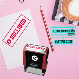 Auto Entintado Carimbo de borracha - Recusado