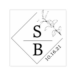 Auto Entintado Carimbo de casamento ou logotipo de casamento