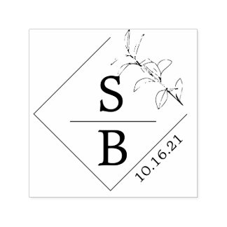 Auto Entintado Carimbo de casamento ou logotipo de casamento