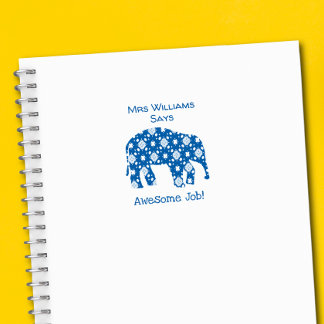 Auto Entintado Carimbo de Elefante Personalizado de Trabalho Incr