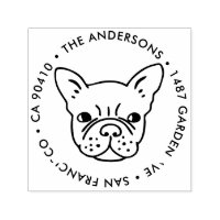 Carimbo de endereço, carimbo de endereço de buldog