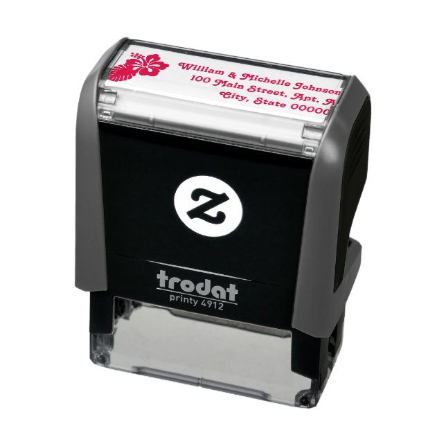 Auto Entintado Carimbo de Endereço de Autodigitação do Hibisco Tr (Produto)