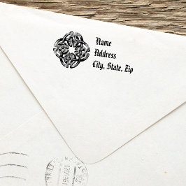 Auto Entintado Carimbo de Endereço de Devolução Celta Simples Rus