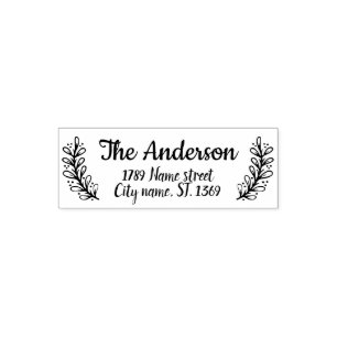 Auto Entintado Carimbo de Endereço de Devolução com Autotinta 