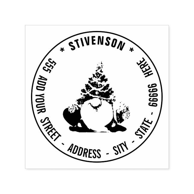 Auto Entintado Carimbo de Endereço de Devolução com Nome de Image (Design)