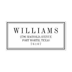 Auto Entintado Carimbo de Endereço de Devolução de Bloqueio Mo