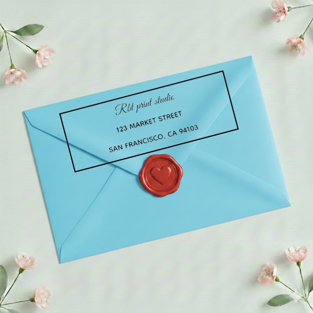 Auto Entintado Carimbo de Endereço de Devolução de Fronteira Prof (Criador carregado)