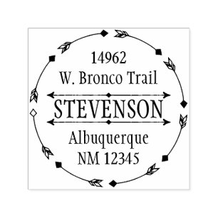 Auto Entintado Carimbo de Endereço de Devolução Personalizado 