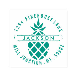 Auto Entintado Carimbo de Endereço de Retorno de Autodigitação