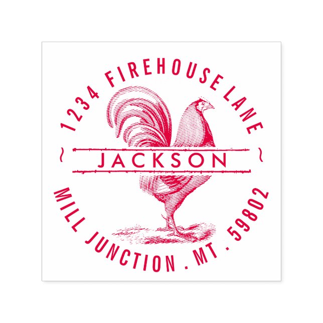 Auto Entintado Carimbo de Endereço de Retorno de Autoimpressão em (Design)