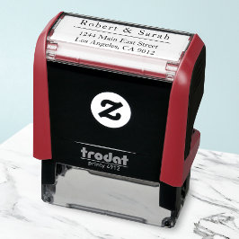 Auto Entintado Carimbo de Endereço de Retorno de Autosincronia