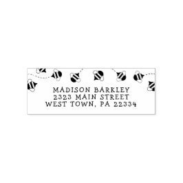 Auto Entintado Carimbo de endereço de retorno de colmeia de colme