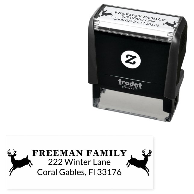 Auto Entintado Carimbo de Endereço de Retorno de Natal (In Situ)