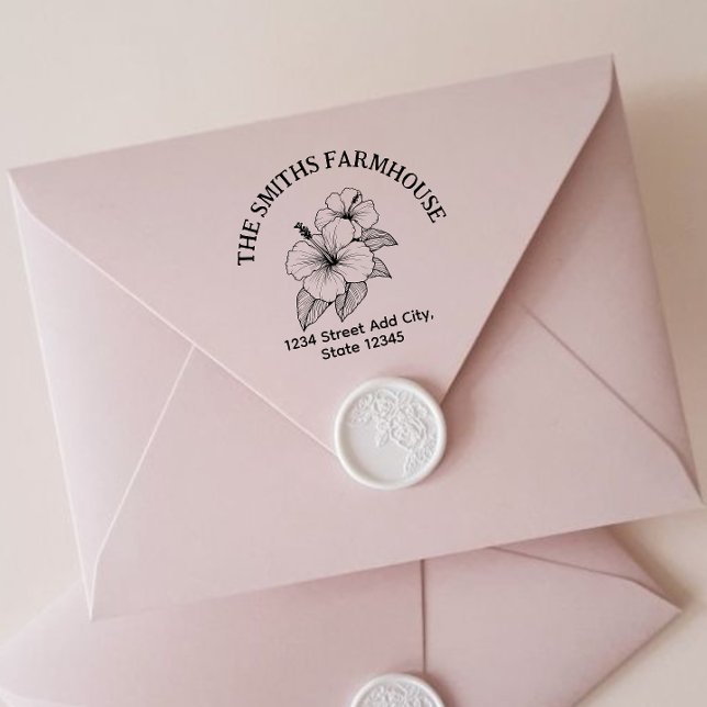 Auto Entintado Carimbo de endereço de retorno do Havaí (Criador carregado)