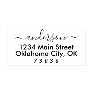 Auto Entintado Carimbo de Endereço de Retorno Personalizado Auto-