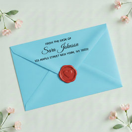 Auto Entintado Carimbo de Endereço Personalizado