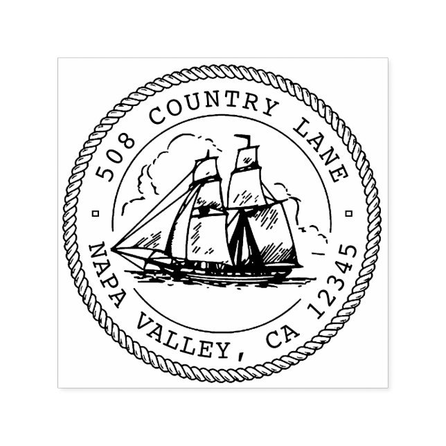 Auto Entintado Carimbo de Endereço Personalizado, Carimbo de Casa (Design)