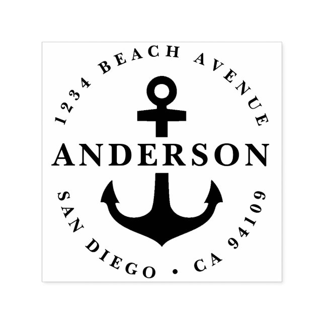 Auto Entintado Carimbo de endereço, presente perfeito (Design)