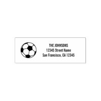 Carimbo de logotipo de bola de futebol automático