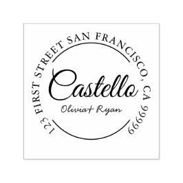 Auto Entintado Carimbo De Morada, Carimbo De Casamento, "Castello