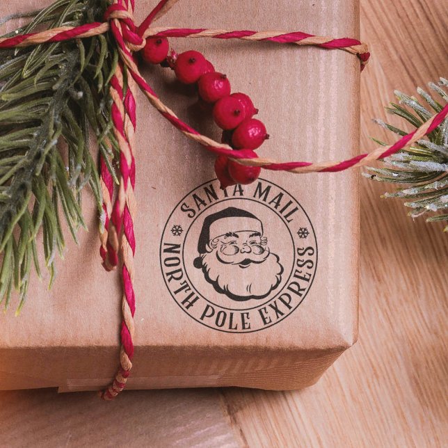 Auto Entintado Carimbo de Natal Entrega Especial Carimbo de Papai (Criador carregado)