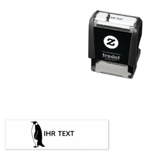 Auto Entintado Carimbo de nome "Pinguim"