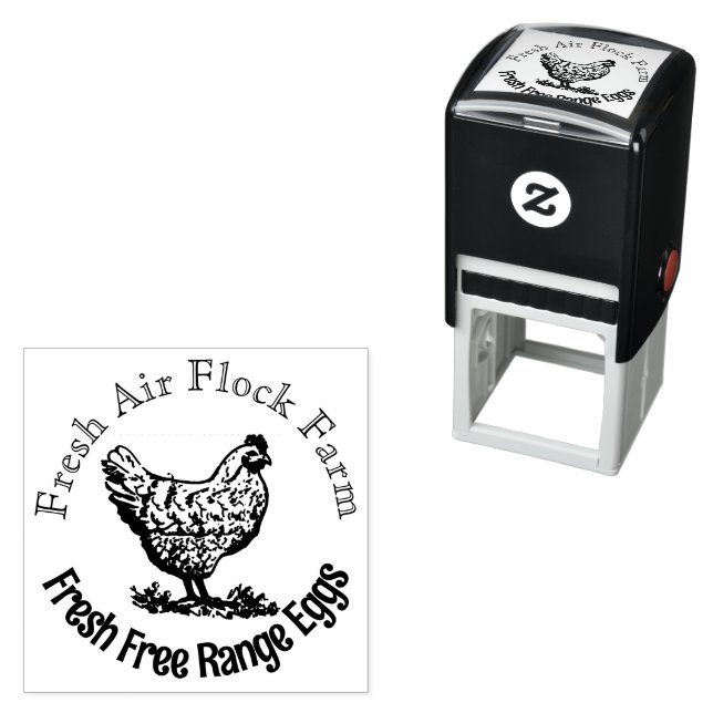 Auto Entintado Carimbo de Ovos Personalizado (In Situ)