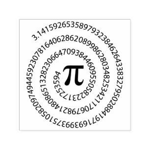 Auto Entintado Carimbo de PI, Presente de Matemática, Carimbo de