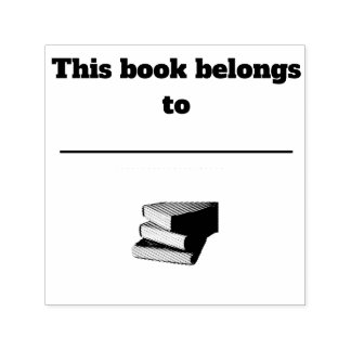 Auto Entintado Carimbo de propriedade do livro