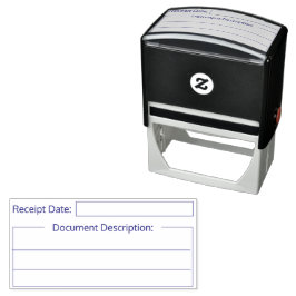 Auto Entintado Carimbo de Recebimento de Documento Personalizado