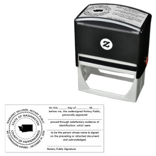 Auto Entintado Carimbo de Reconhecimento Público do Notário de Wa