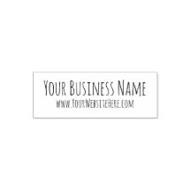 Carimbo de site de nome profissional personalizado
