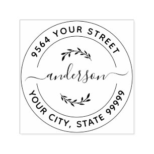 Auto Entintado Carimbo de Tinta Automática de Endereço de Retorno