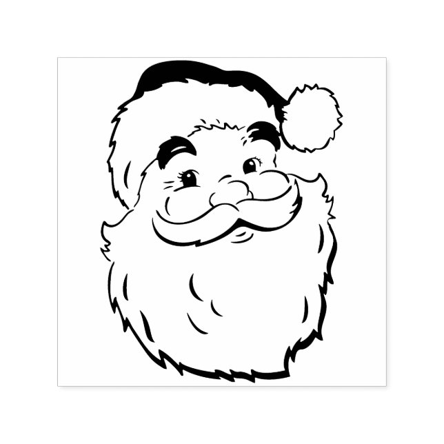 Auto Entintado Carimbo de Vintage Santa Claus (Design)