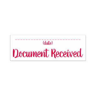 Auto Entintado Carimbo "Documento Recebido"