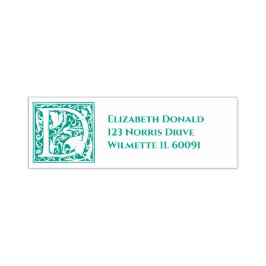 Auto Entintado Carimbo inicial de ornamentado D