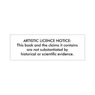 Auto Entintado Carimbo "Licença Artística" para Bíblias