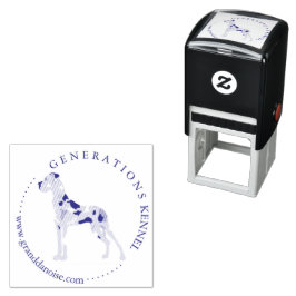 Auto Entintado Carimbo Love Heart Great Dane