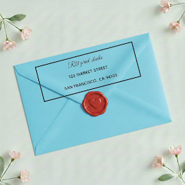 Auto Entintado Carimbo Moderno de Endereço de Devolução de Fronte