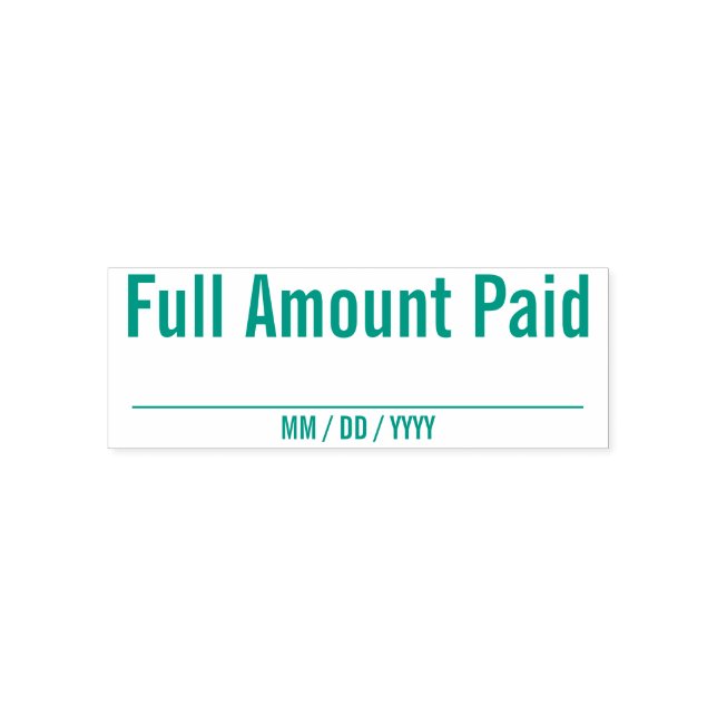 Auto Entintado Carimbo "Montante de Cheio Pago" (Design)