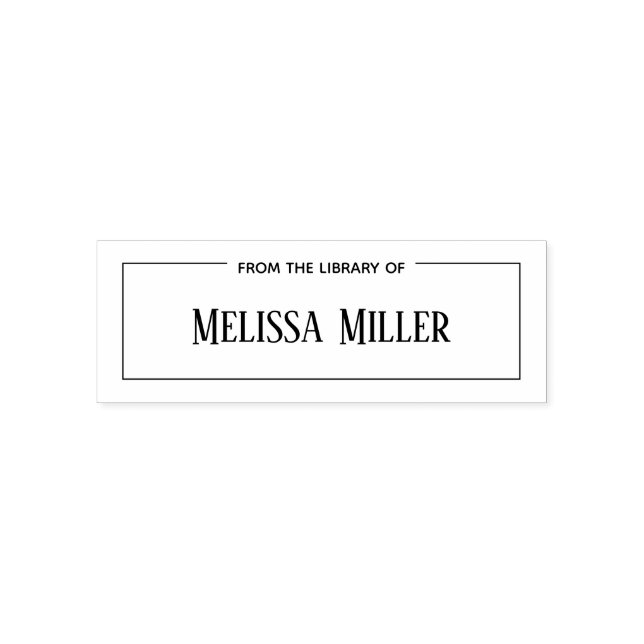 Auto Entintado Carimbo personalizado da biblioteca de nomes (Design)