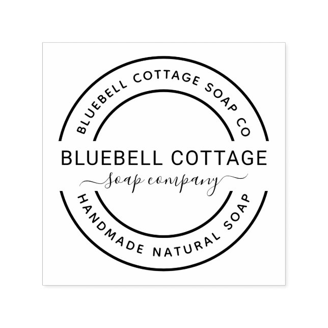 Auto Entintado Carimbo Personalizado de Autocolagem da Soap Compa (Design)