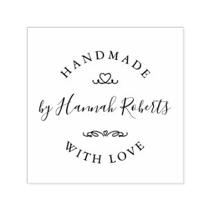 Auto Entintado Carimbo Personalizado De Autocolagem Feita À Mão