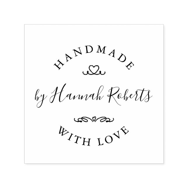 Auto Entintado Carimbo Personalizado De Autocolagem Feita À Mão (Design)