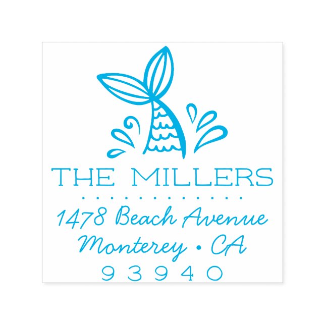 Auto Entintado Carimbo Personalizado de Autoscolagem de Endereço  (Design)