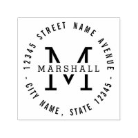 Carimbo Personalizado de Borracha do Círculo